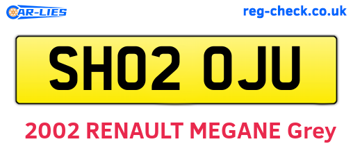 SH02OJU are the vehicle registration plates.