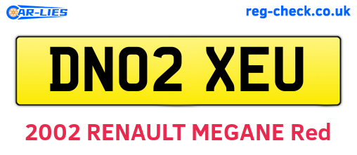 DN02XEU are the vehicle registration plates.