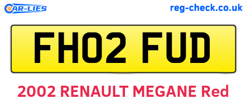 FH02FUD are the vehicle registration plates.