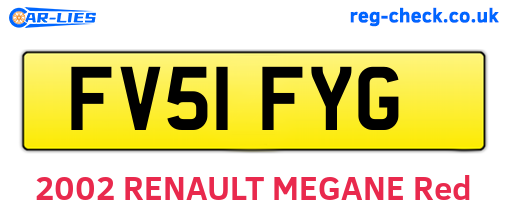 FV51FYG are the vehicle registration plates.