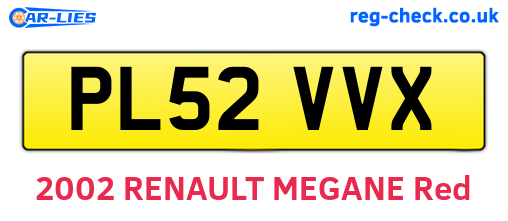 PL52VVX are the vehicle registration plates.