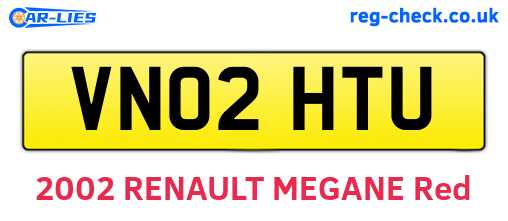 VN02HTU are the vehicle registration plates.