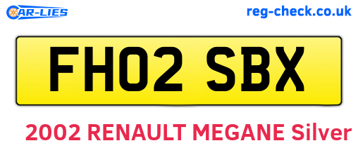 FH02SBX are the vehicle registration plates.