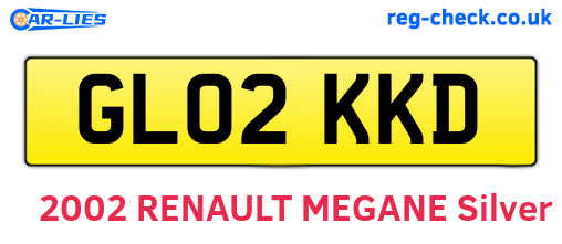 GL02KKD are the vehicle registration plates.