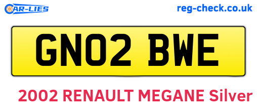 GN02BWE are the vehicle registration plates.