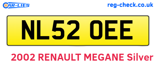 NL52OEE are the vehicle registration plates.