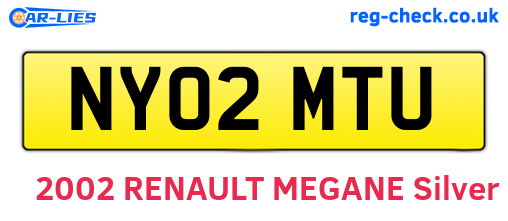 NY02MTU are the vehicle registration plates.