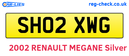 SH02XWG are the vehicle registration plates.