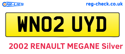 WN02UYD are the vehicle registration plates.