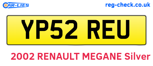 YP52REU are the vehicle registration plates.