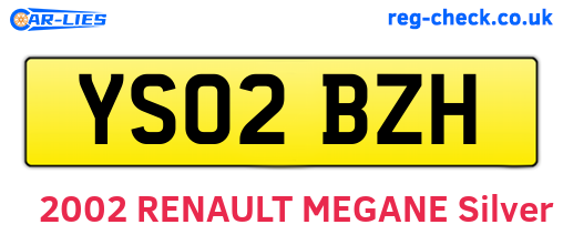 YS02BZH are the vehicle registration plates.