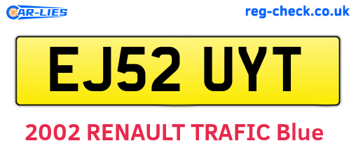 EJ52UYT are the vehicle registration plates.