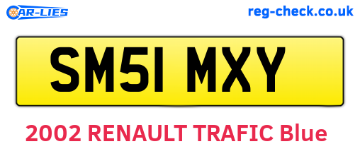 SM51MXY are the vehicle registration plates.