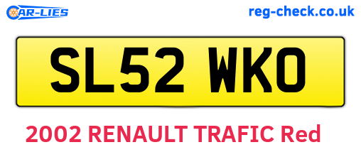 SL52WKO are the vehicle registration plates.