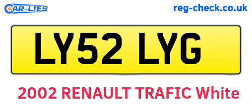LY52LYG are the vehicle registration plates.