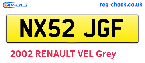 NX52JGF are the vehicle registration plates.