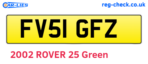 FV51GFZ are the vehicle registration plates.