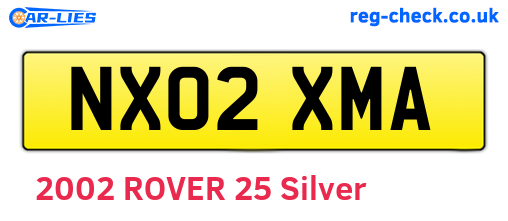 NX02XMA are the vehicle registration plates.
