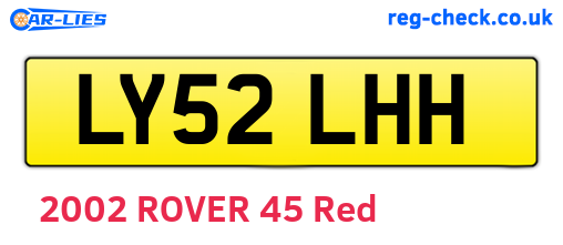 LY52LHH are the vehicle registration plates.