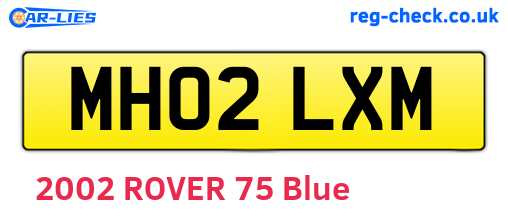 MH02LXM are the vehicle registration plates.