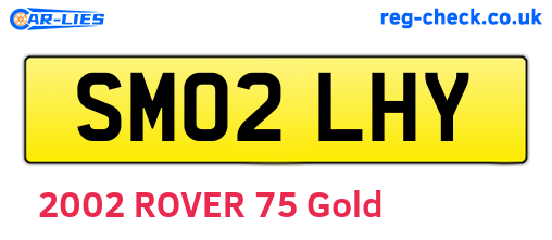 SM02LHY are the vehicle registration plates.