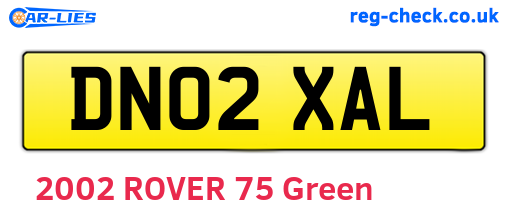 DN02XAL are the vehicle registration plates.