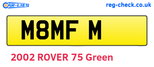 M8MFM are the vehicle registration plates.