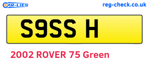 S9SSH are the vehicle registration plates.