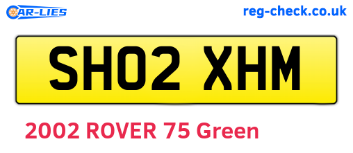 SH02XHM are the vehicle registration plates.