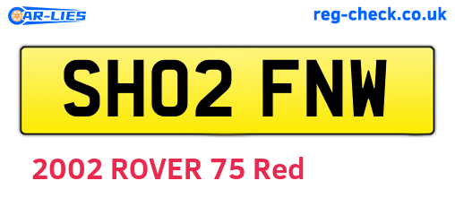 SH02FNW are the vehicle registration plates.