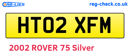 HT02XFM are the vehicle registration plates.
