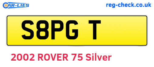 S8PGT are the vehicle registration plates.