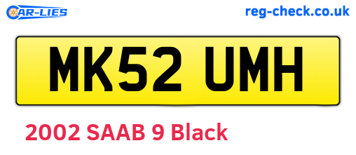 MK52UMH are the vehicle registration plates.