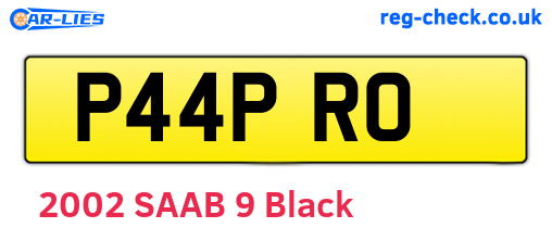 P44PRO are the vehicle registration plates.