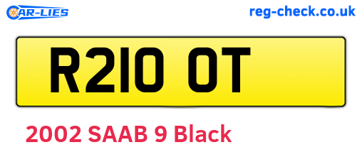 R21OOT are the vehicle registration plates.
