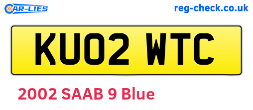 KU02WTC are the vehicle registration plates.