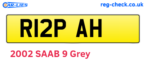 R12PAH are the vehicle registration plates.