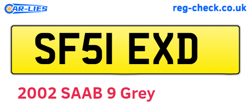SF51EXD are the vehicle registration plates.