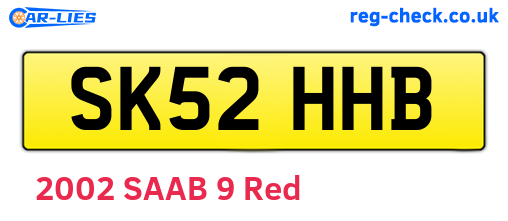 SK52HHB are the vehicle registration plates.