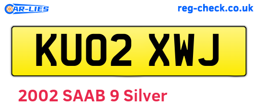 KU02XWJ are the vehicle registration plates.