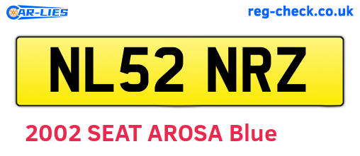 NL52NRZ are the vehicle registration plates.