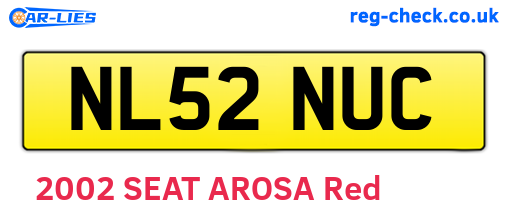 NL52NUC are the vehicle registration plates.
