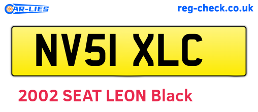 NV51XLC are the vehicle registration plates.