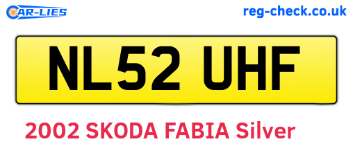 NL52UHF are the vehicle registration plates.