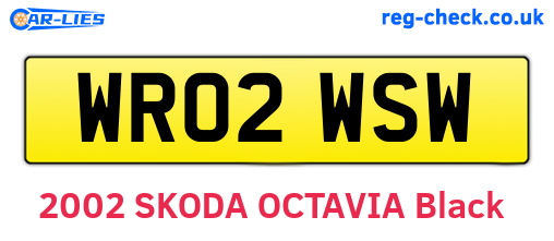 WR02WSW are the vehicle registration plates.