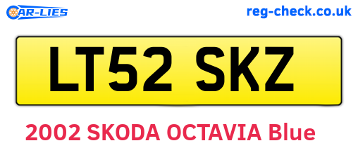 LT52SKZ are the vehicle registration plates.