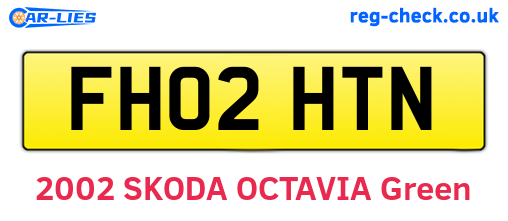 FH02HTN are the vehicle registration plates.