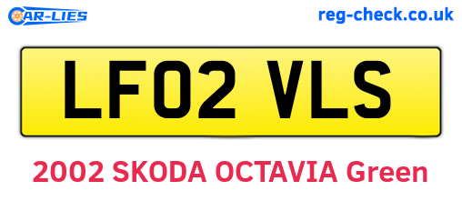 LF02VLS are the vehicle registration plates.