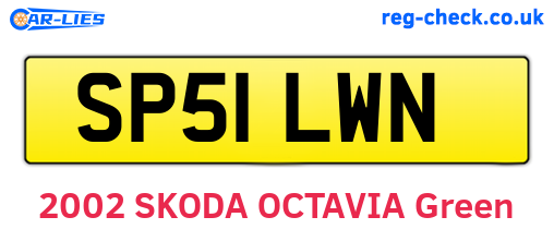 SP51LWN are the vehicle registration plates.