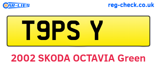 T9PSY are the vehicle registration plates.